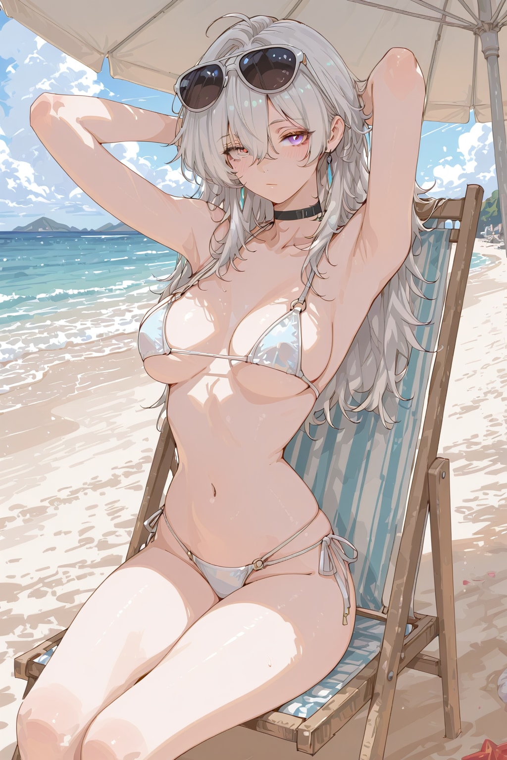 銀髪のクールなお姉さん