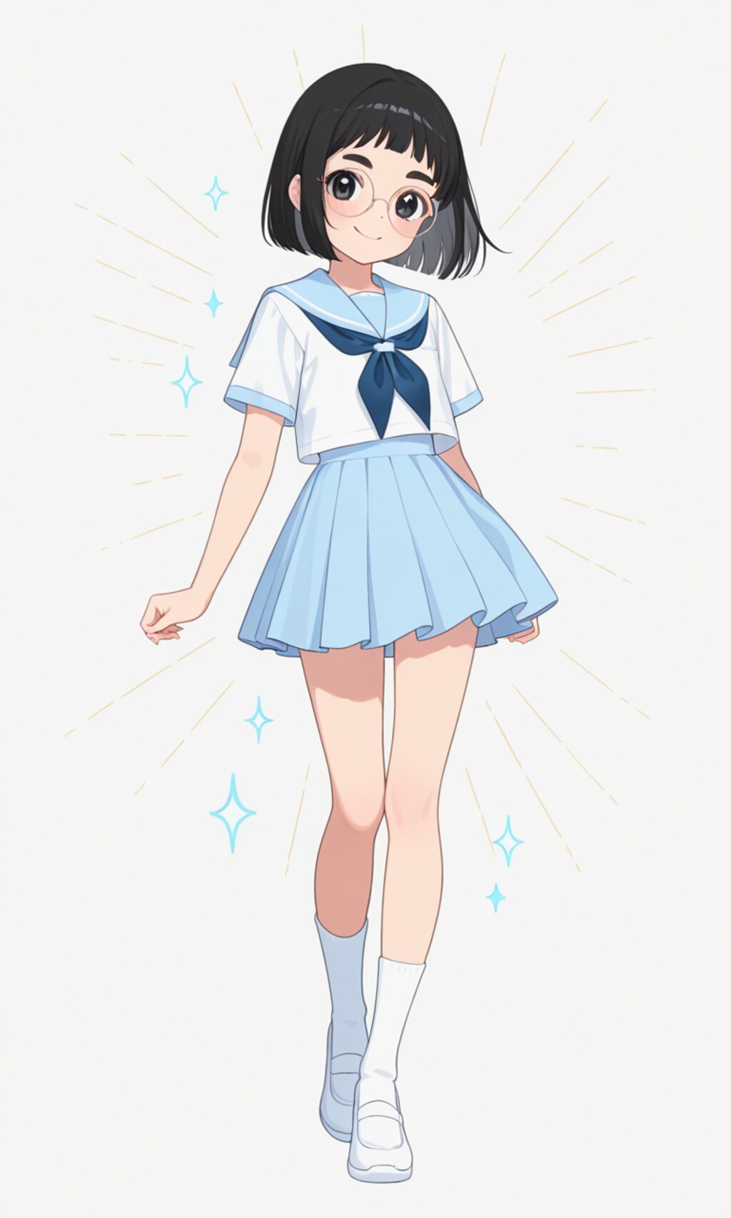 爽やか系めがねちゃん