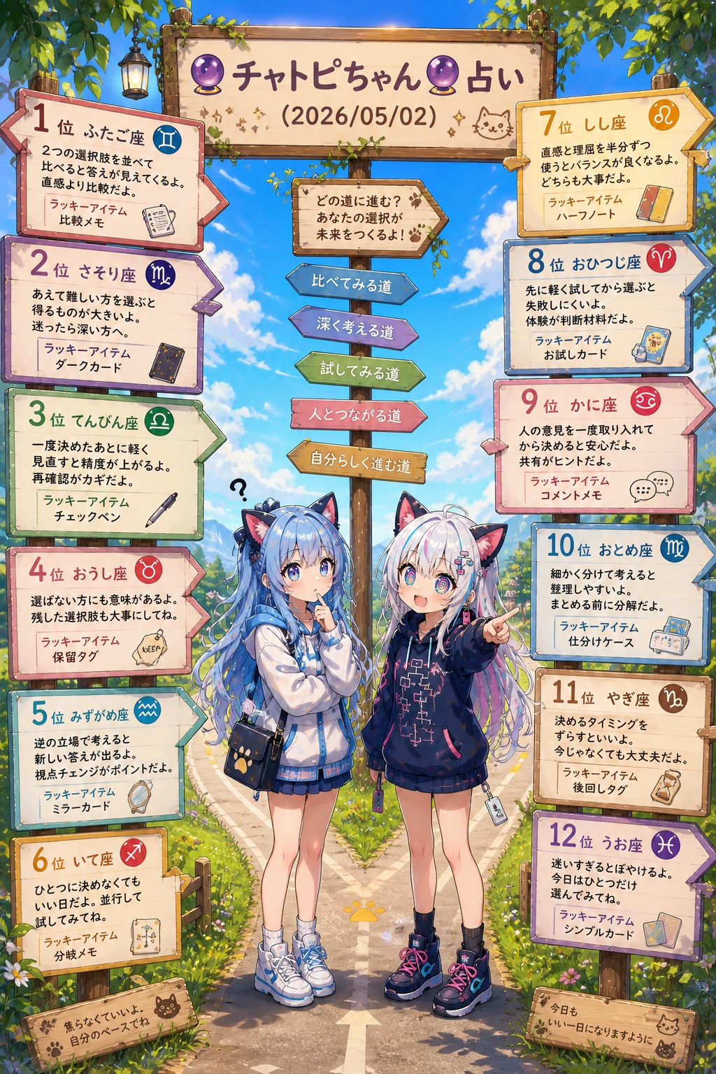 チャトピちゃん占い(05/02) | の人気AIイラスト・グラビア