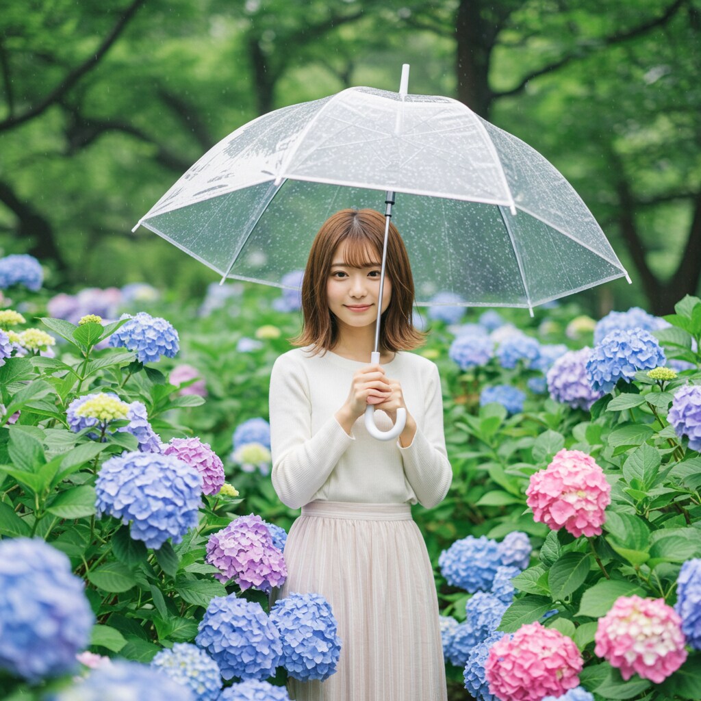 雨の紫陽花巡り