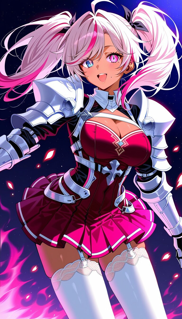 ピンク髪の姫騎士様