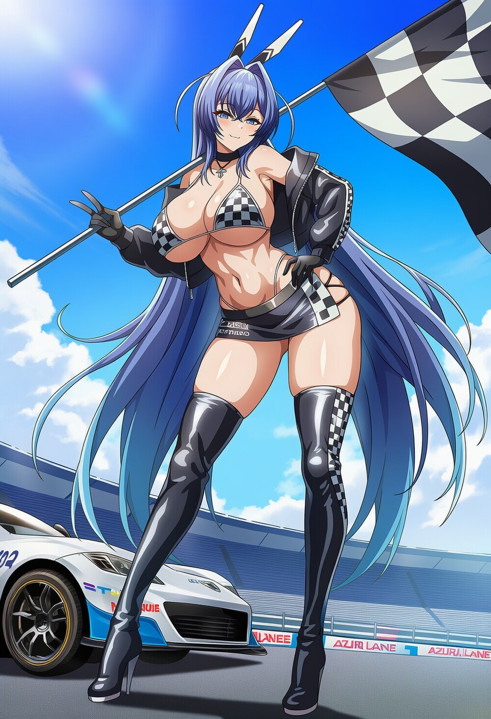 レースクイーンコスプレ戦艦人妻
