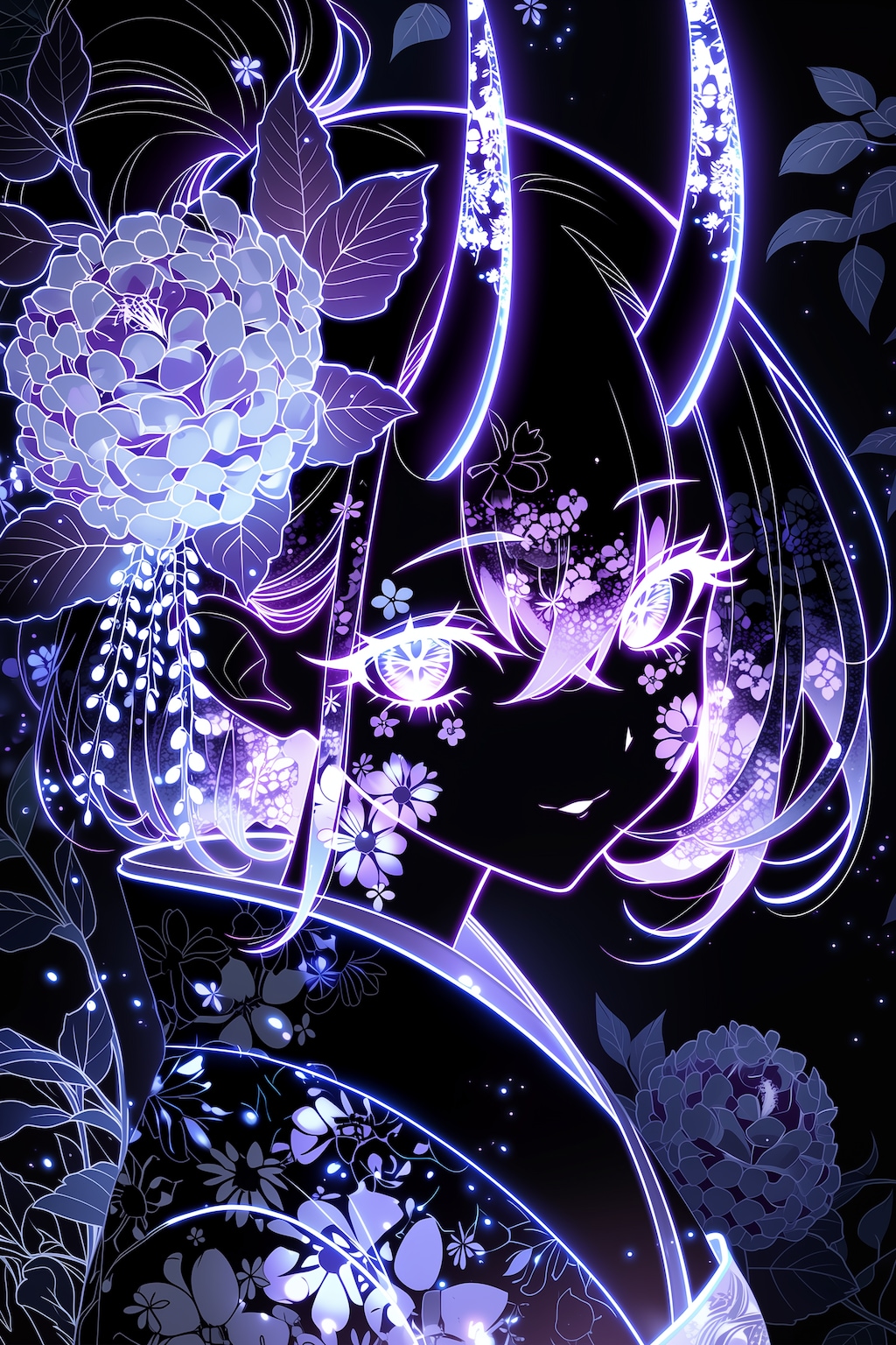 紫陽花と鬼娘part3