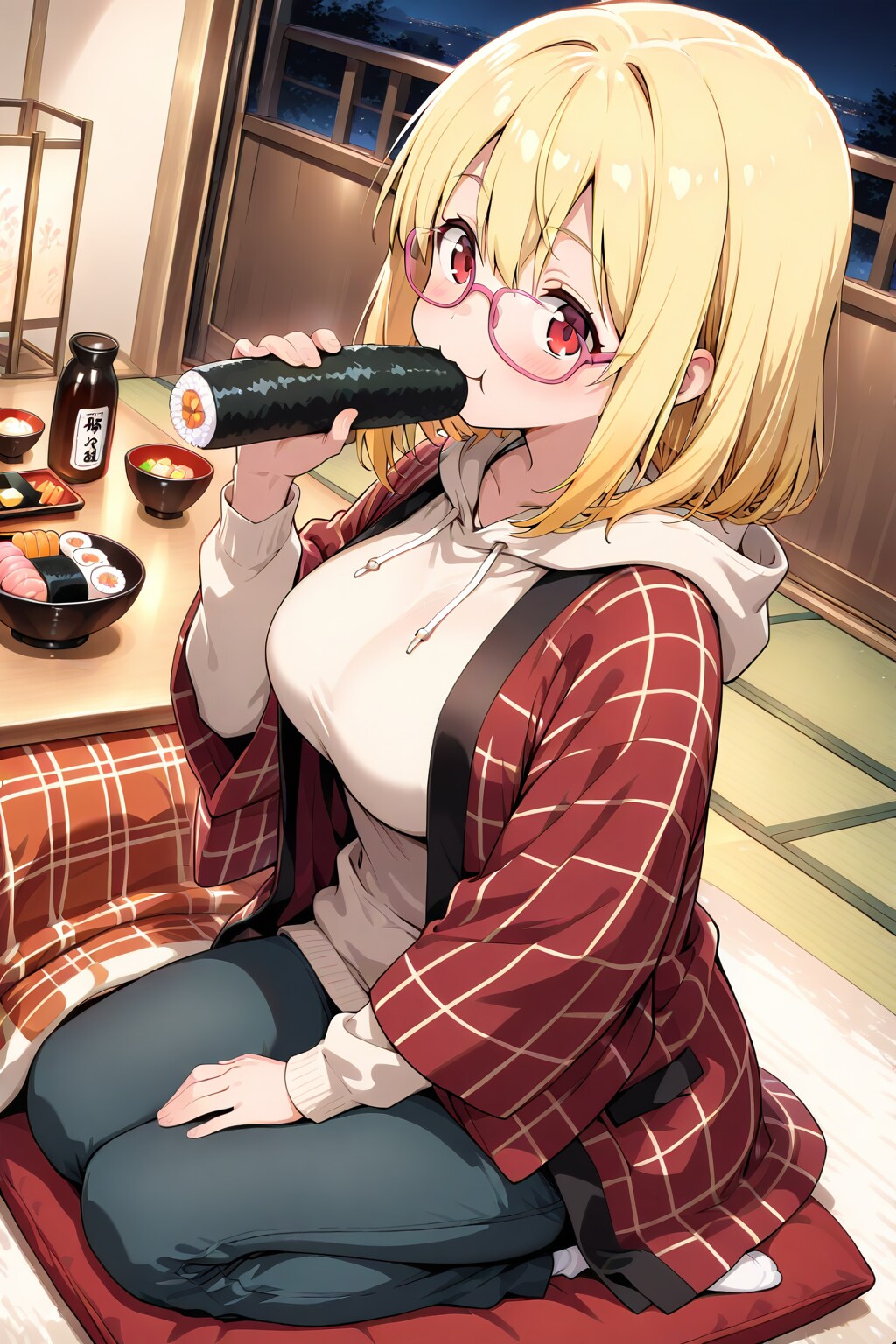 もぐもぐ金髪ちゃん