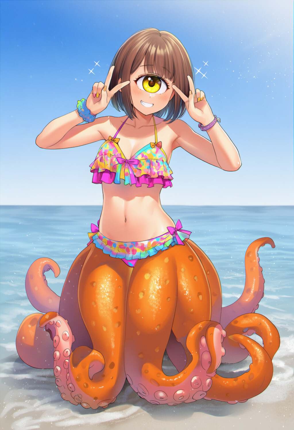 単眼スキュラ　ギャルっぽい水着で