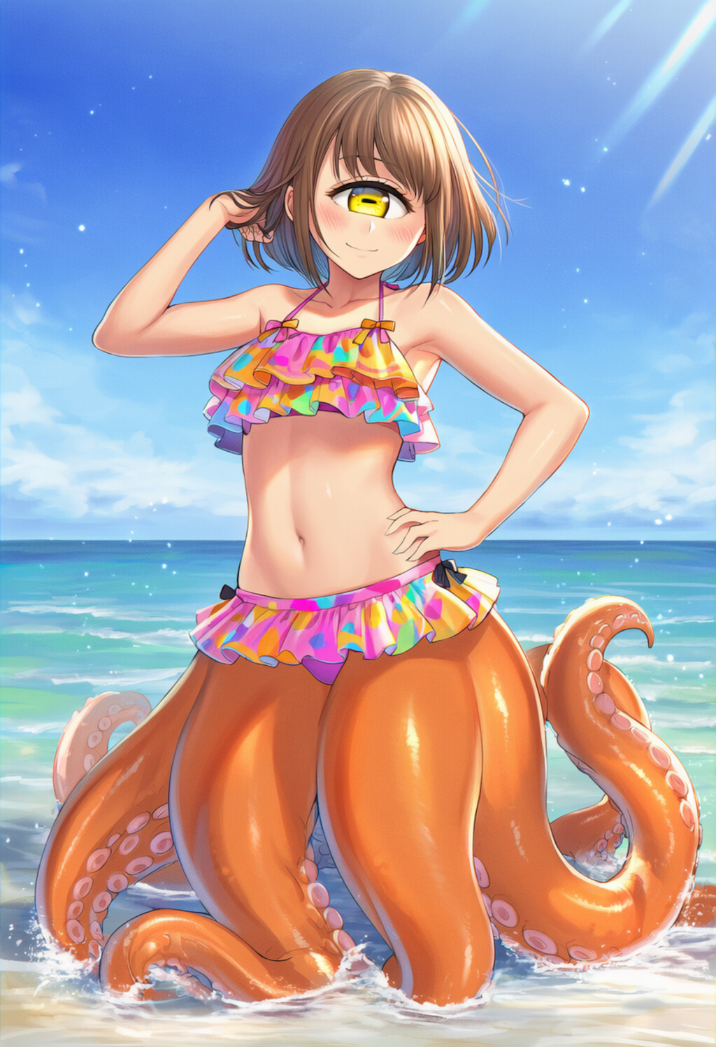 単眼スキュラ　ギャルっぽい水着で