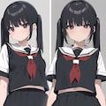女の娘♪　ミニスカ制服JK 黒髪ツインテール♡（12枚） 8枚目
