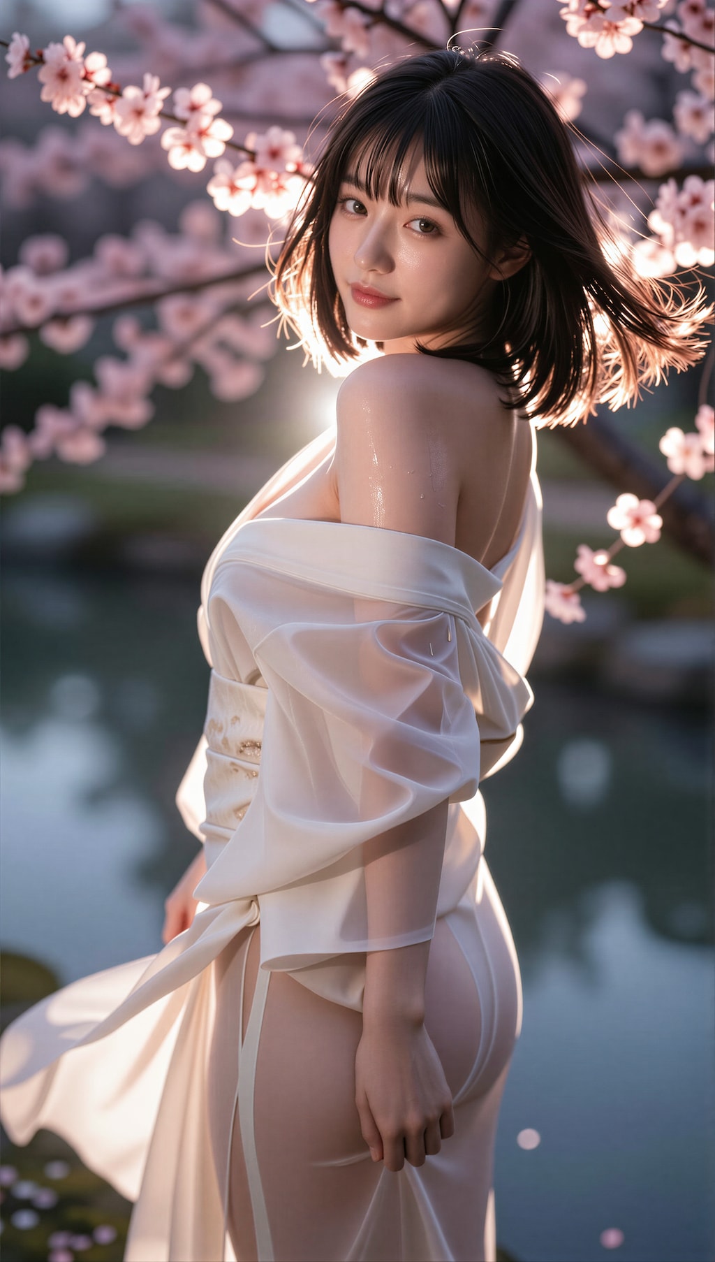 夜桜