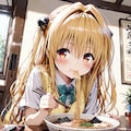 【これいる？】ラーメンを食べる美柑とヤミ【AIイラストテスト】 9枚目