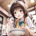 【これいる？】ラーメンを食べる美柑とヤミ【AIイラストテスト】 5枚目