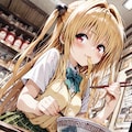 【これいる？】ラーメンを食べる美柑とヤミ【AIイラストテスト】 3枚目