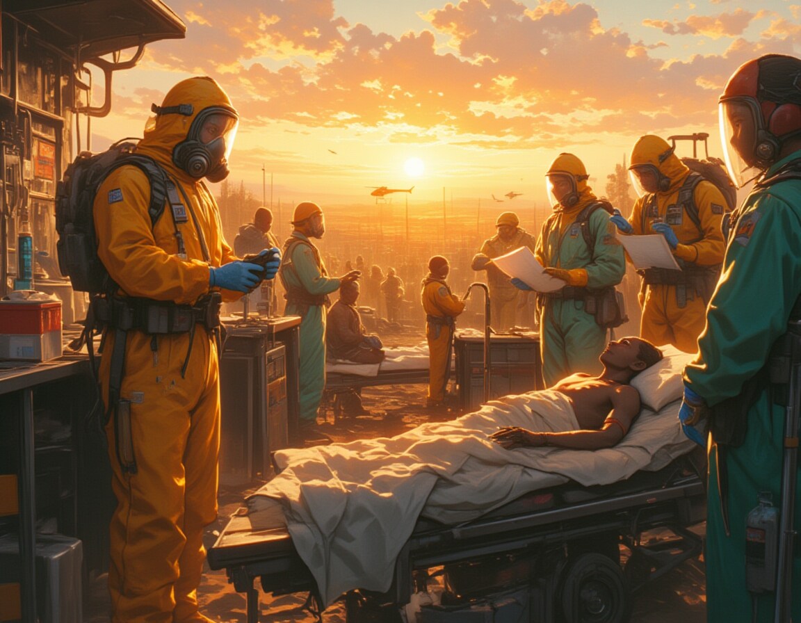 未知のウイルスと闘う医療従事者たち 〜アフリカの最前線〜 | の人気AIイラスト・グラビア