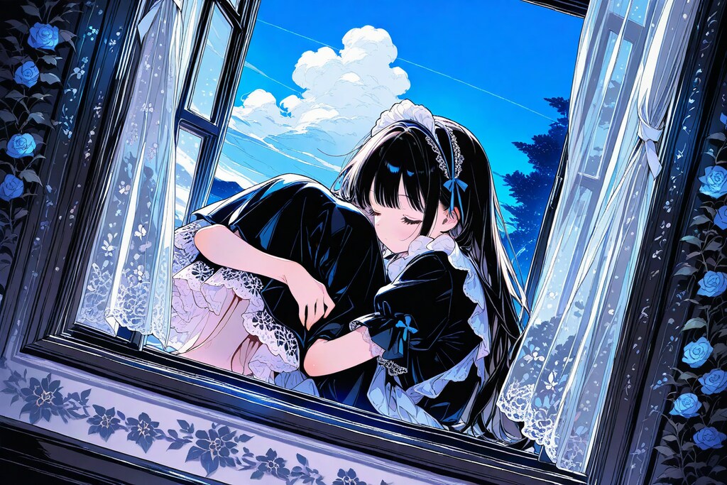 失敗例（寝るメイドさん）