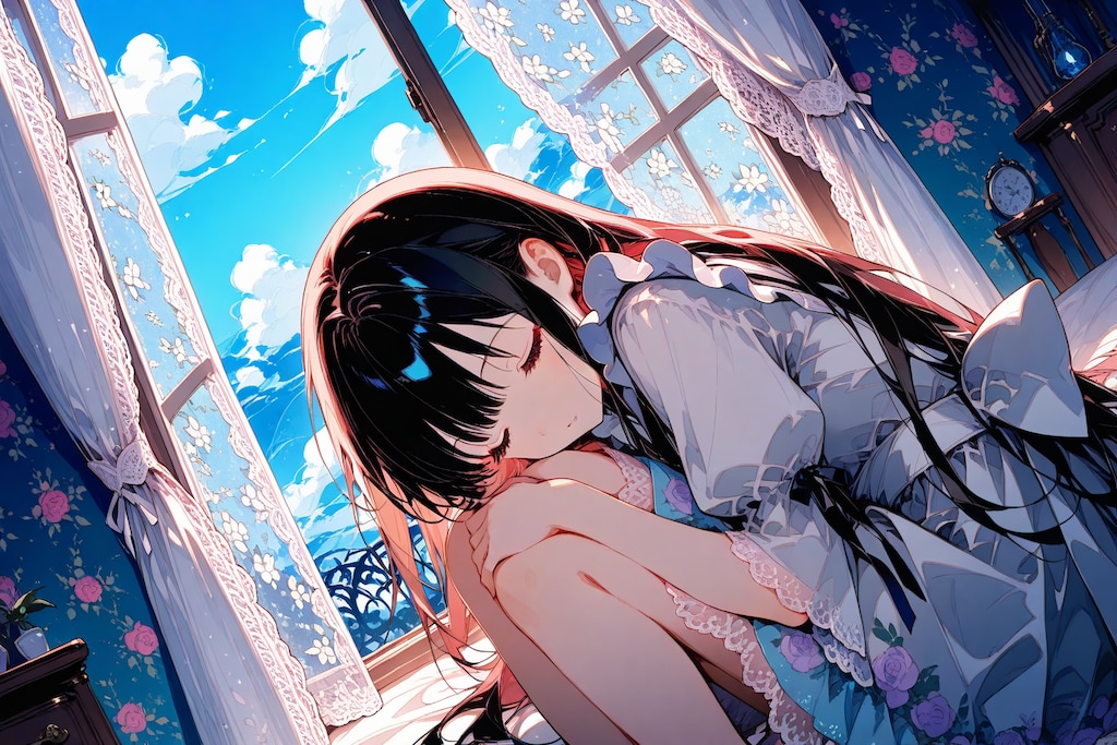 失敗例（寝るメイドさん）