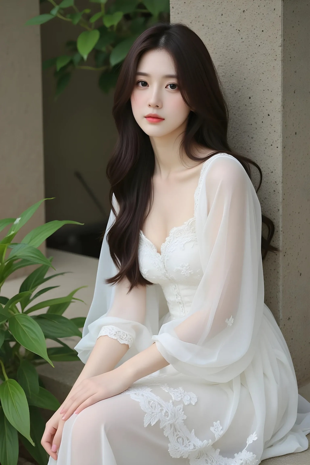 ドレスの女