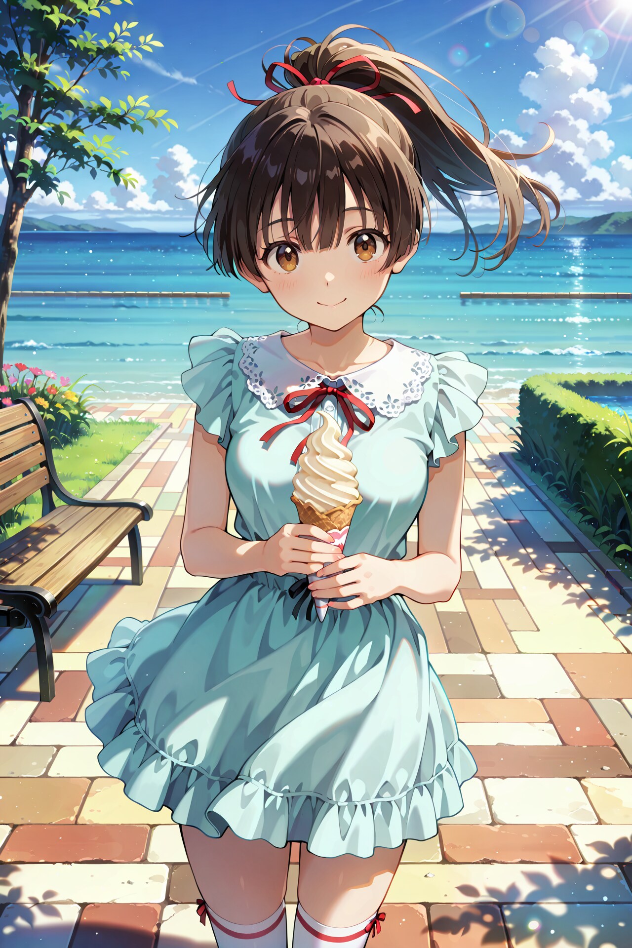 楽しい公園デート Y611 | の人気AIイラスト・グラビア