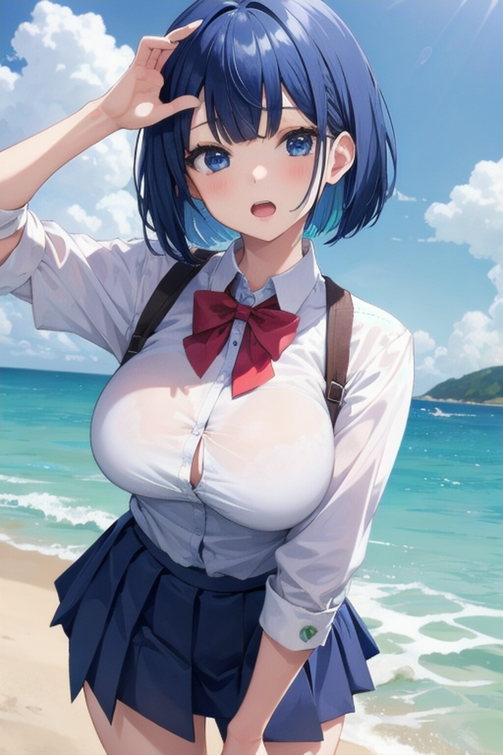 青髪の女の子2