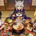 夕飯の鍋を囲って食べるうちの子たち 3枚目