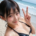 乳首が見えてる貧乳ちゃん2 3枚目