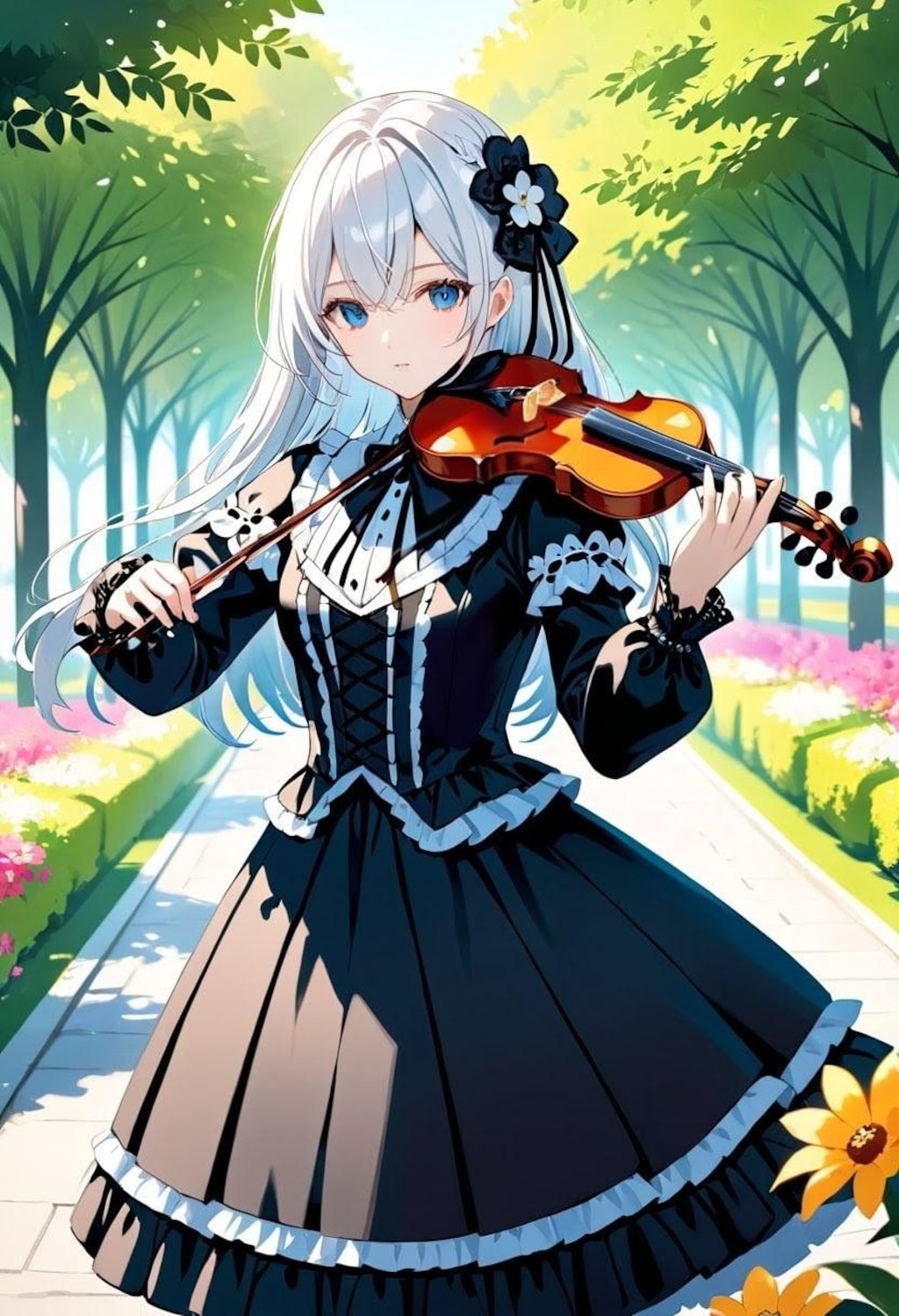 バイオリンの弓の作画崩壊修正