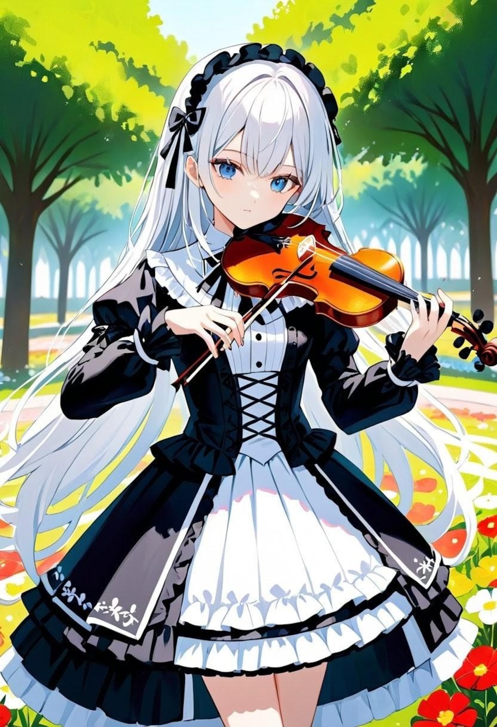 バイオリンの弓の作画崩壊修正