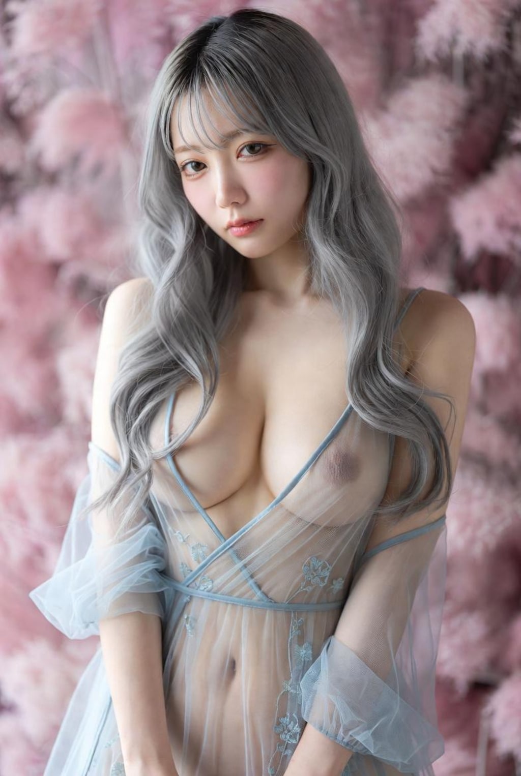 桜の下で