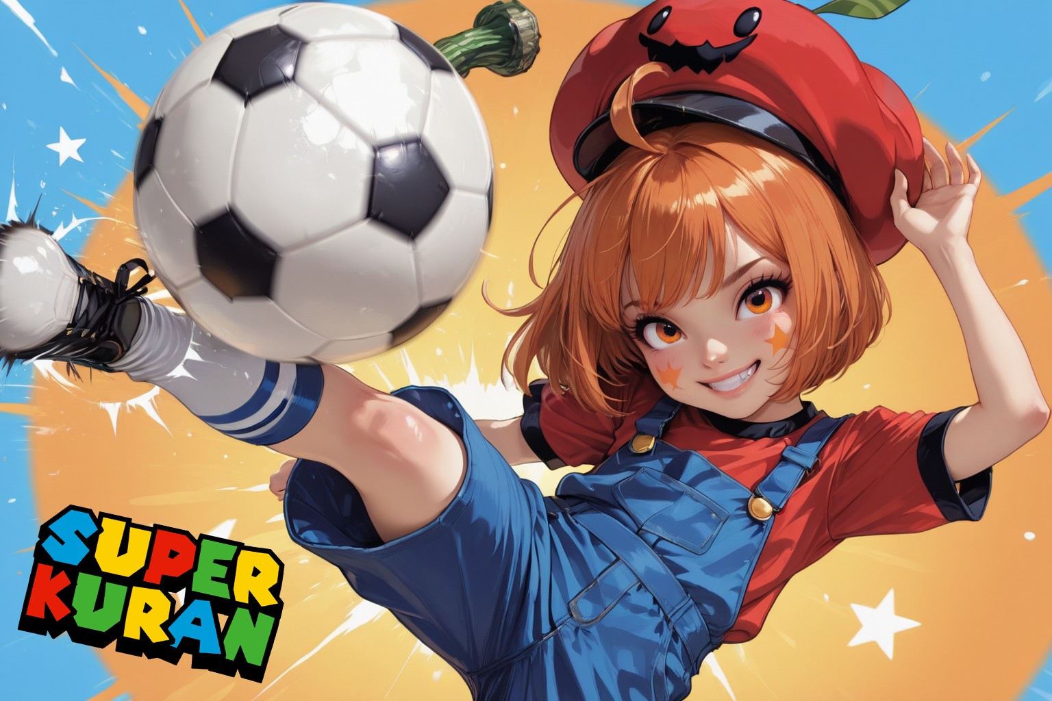 クランちゃんに「オマージュ返し！」サッカーボールに蔕が生えてますよ。 | の人気AIイラスト・グラビア