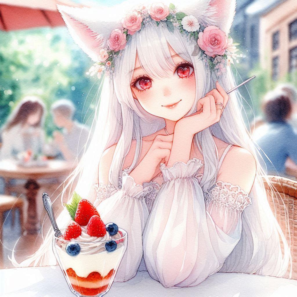 プリンパフェ | の人気AIイラスト・グラビア