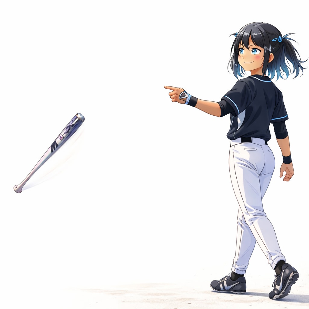 ホームランを打ったこなつちゃん | の人気AIイラスト・グラビア