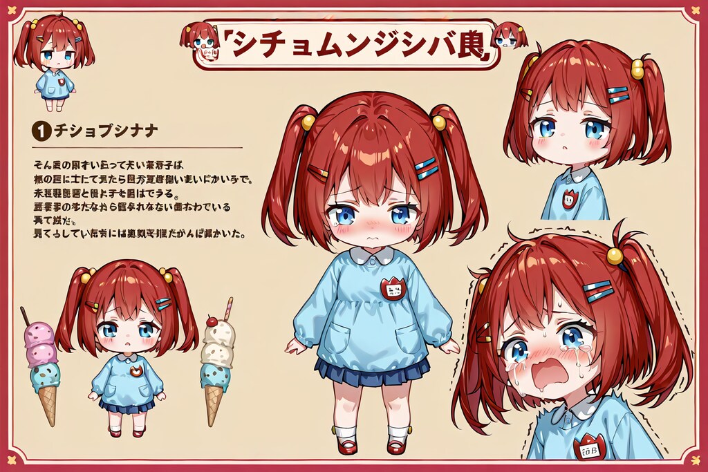 幼稚園児赤髪ちゃんズちゃんの説明