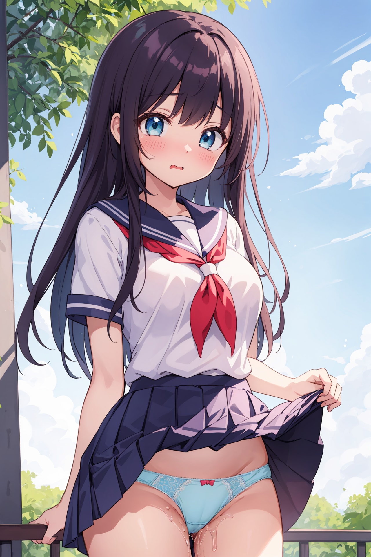 パンツを見せて貰ったらヌレヌレだった件(23)