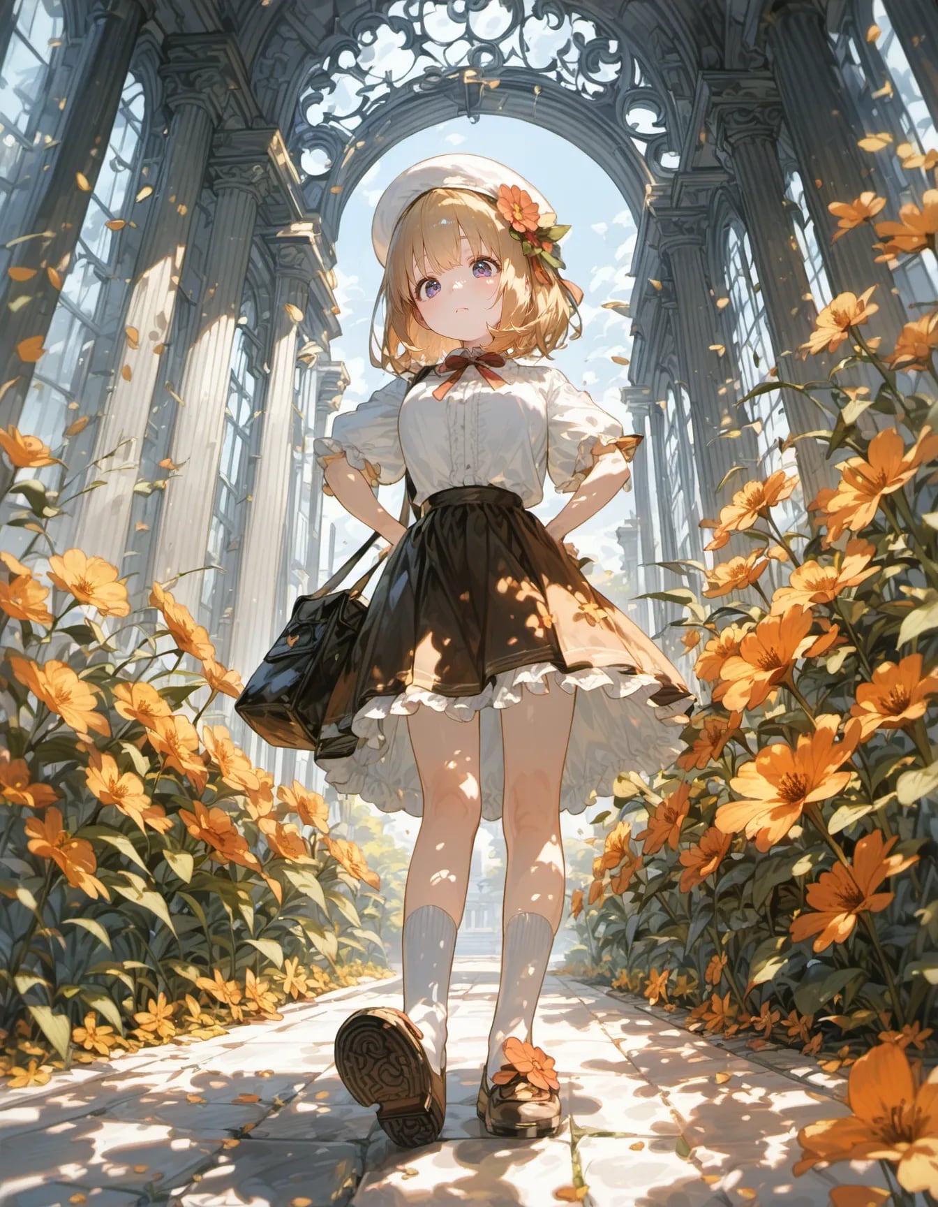 The Cathedral Where Flowers Remember | の人気AIイラスト・グラビア