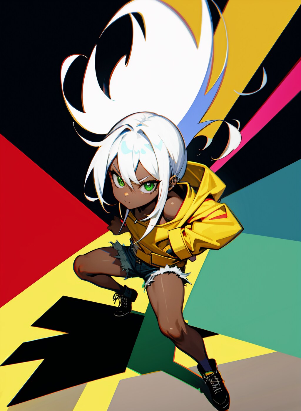 ポージング少女