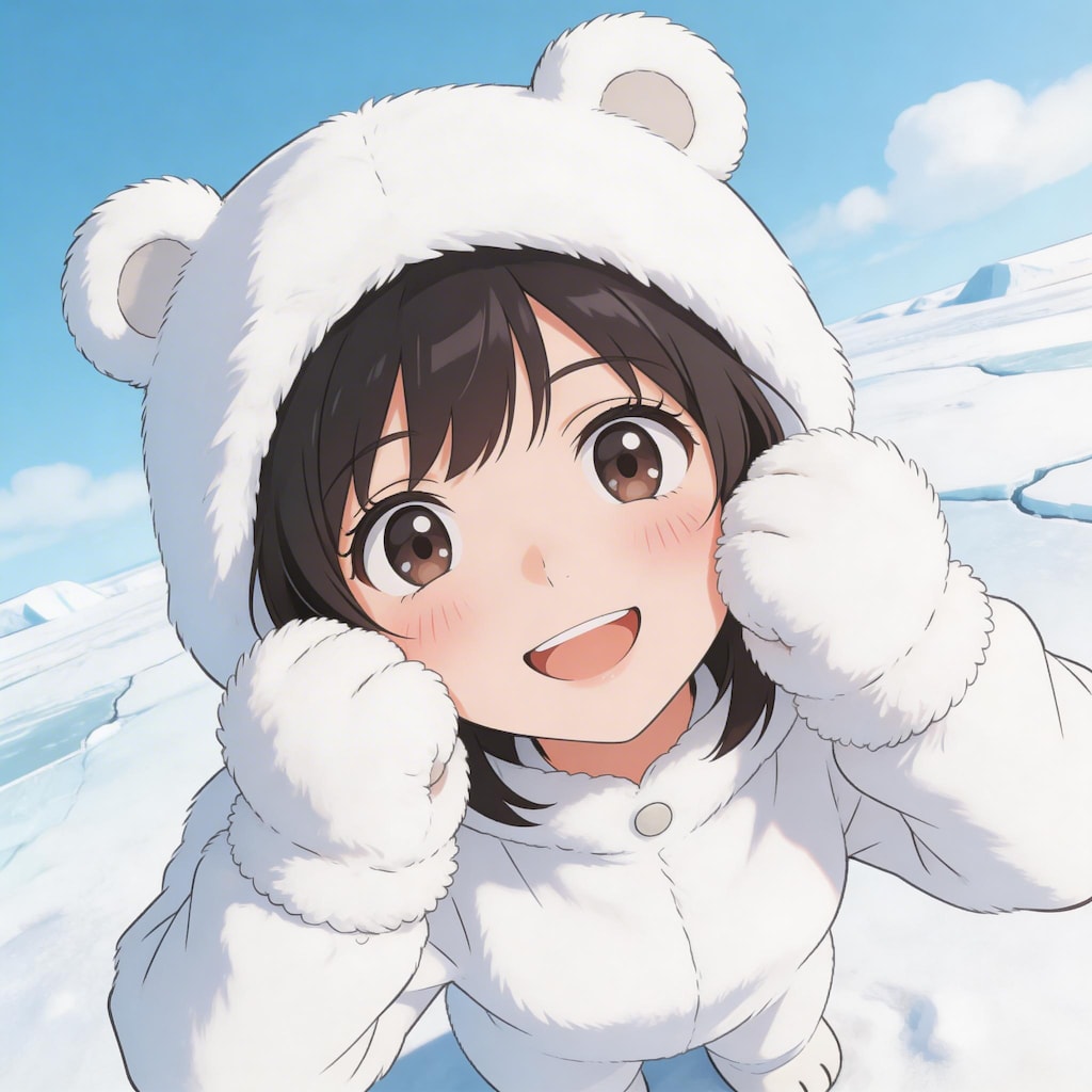 しろくまのきぐるみ（モデル: Seedream 5.0）