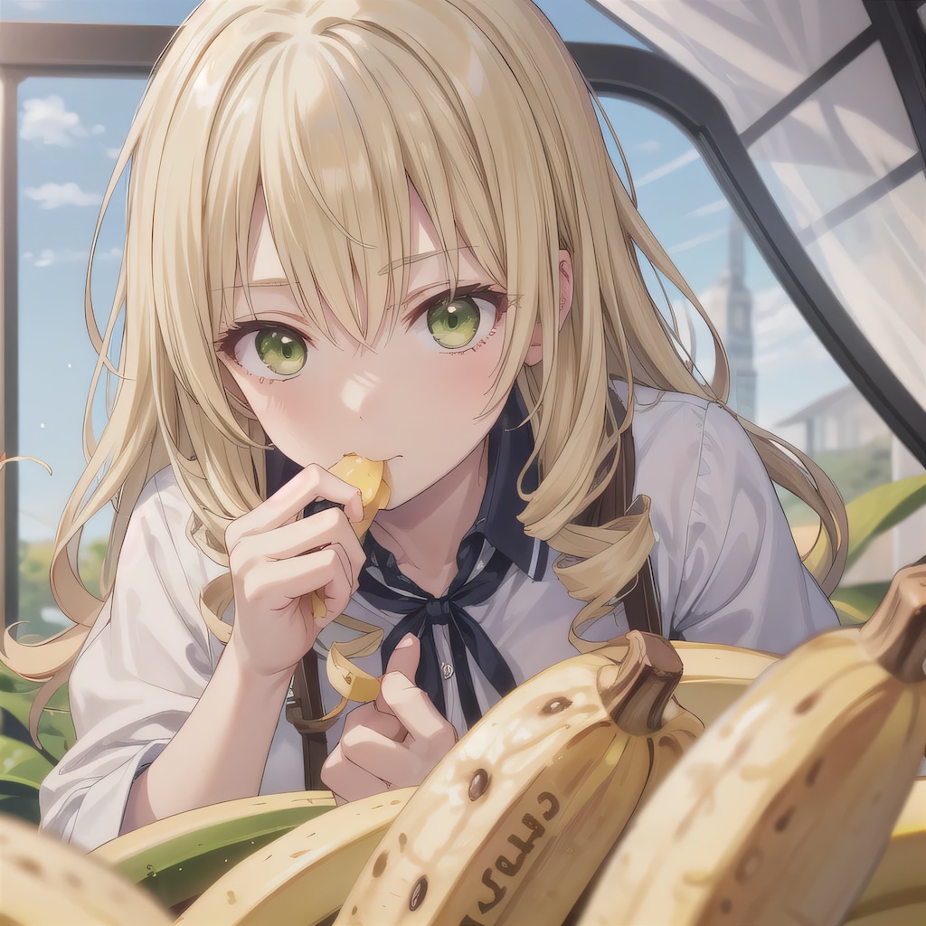 金髪ロングでバナナの少女７