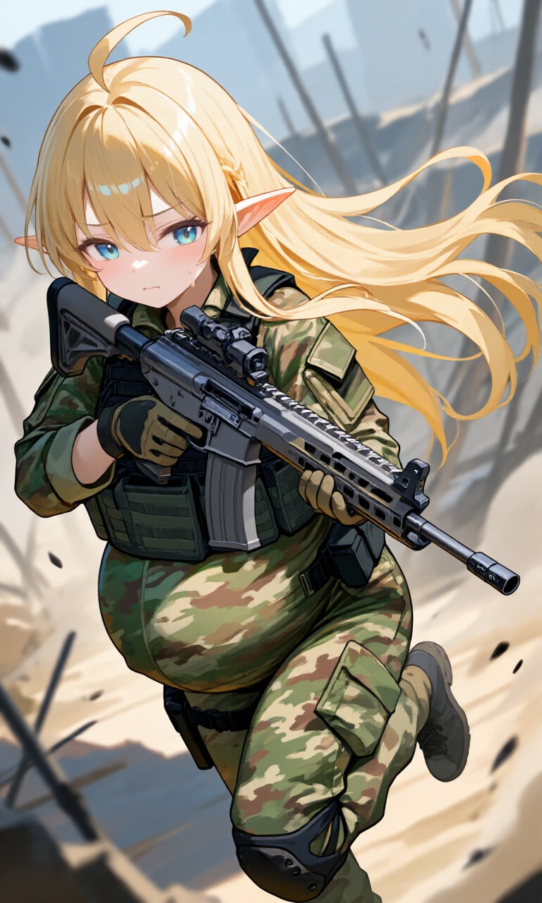 異世界ミリタリー妊婦シリーズその５５ | の人気AIイラスト・グラビア