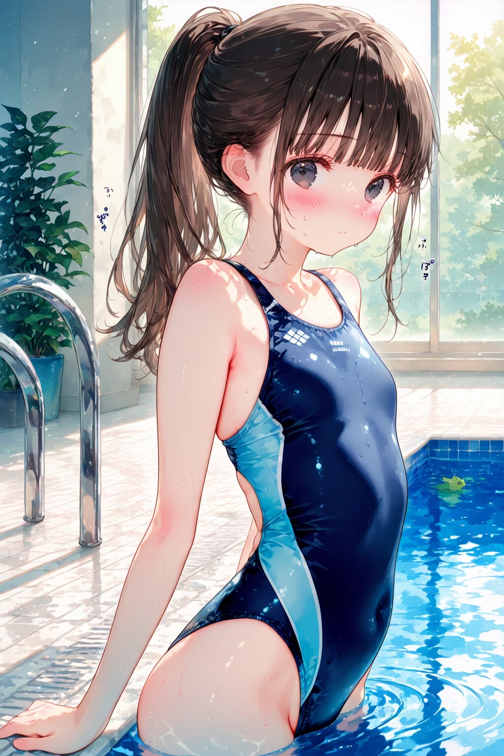 プールで撮影会のushiyy【裏】さん所の雫ちゃん