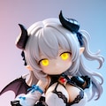 異世界制服少女達　メカ娘 悪魔付き魔法少女　魔王の娘ルリ　アクリルねんどろいど 5枚目