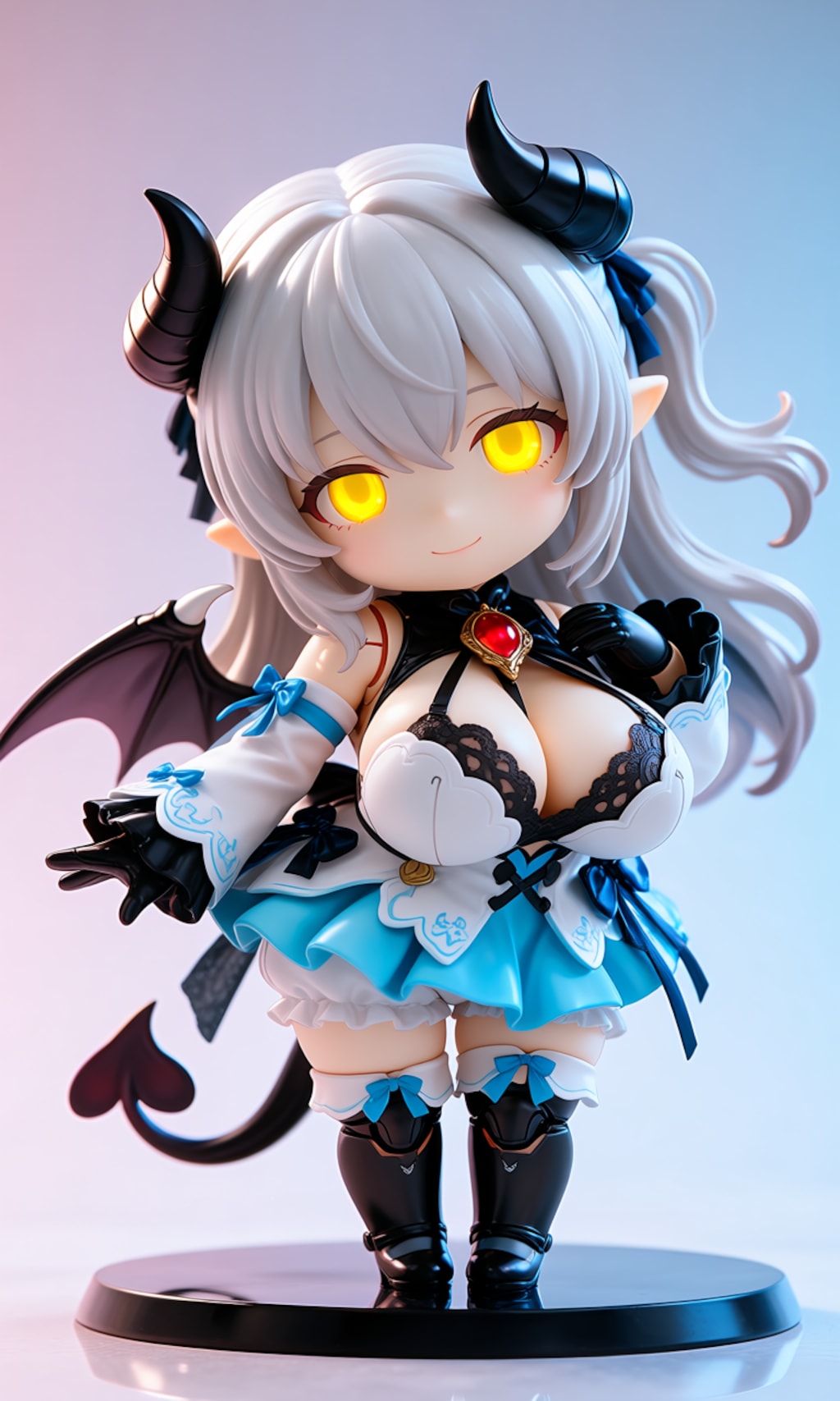 異世界制服少女達　メカ娘 悪魔付き魔法少女　魔王の娘ルリ　アクリルねんどろいど