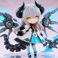 異世界制服少女達　メカ娘 悪魔付き魔法少女　魔王の娘ルリ　アクリルねんどろいど 4枚目