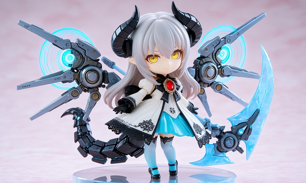 異世界制服少女達　メカ娘 悪魔付き魔法少女　魔王の娘ルリ　アクリルねんどろいど