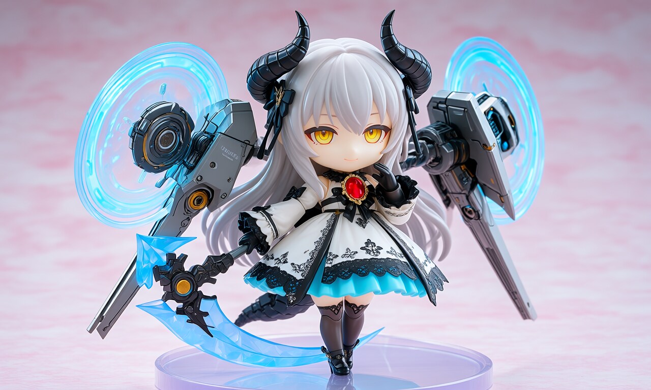 異世界制服少女達　メカ娘 悪魔付き魔法少女　魔王の娘ルリ　アクリルねんどろいど