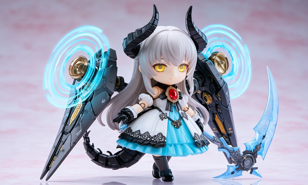 異世界制服少女達　メカ娘 悪魔付き魔法少女　魔王の娘ルリ　アクリルねんどろいど