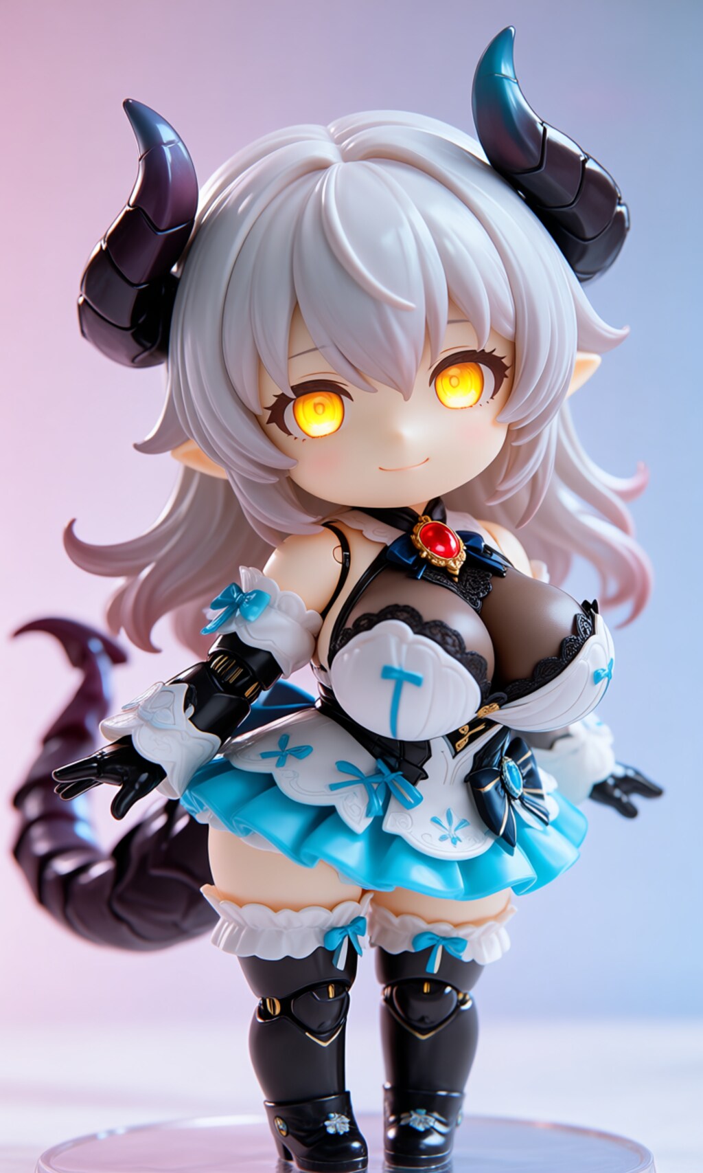 異世界制服少女達　メカ娘 悪魔付き魔法少女　魔王の娘ルリ　アクリルねんどろいど