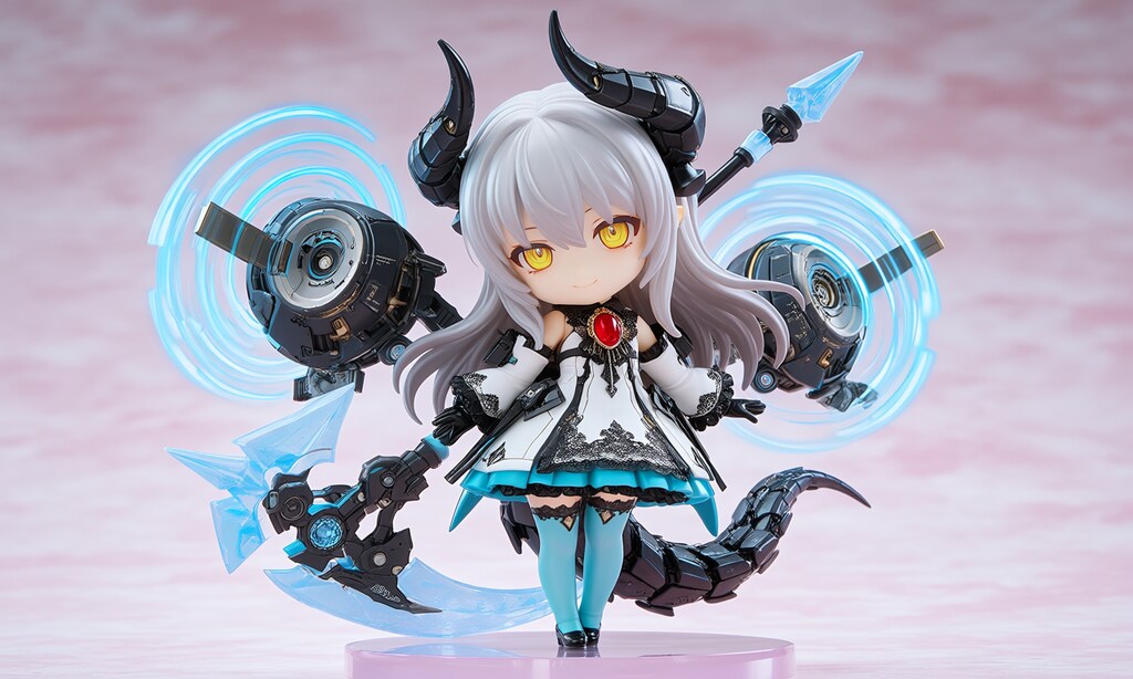 異世界制服少女達　メカ娘 悪魔付き魔法少女　魔王の娘ルリ　アクリルねんどろいど