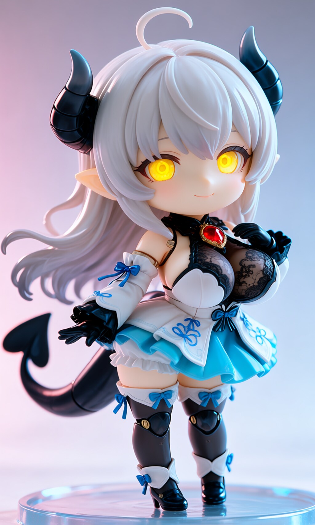 異世界制服少女達　メカ娘 悪魔付き魔法少女　魔王の娘ルリ　アクリルねんどろいど