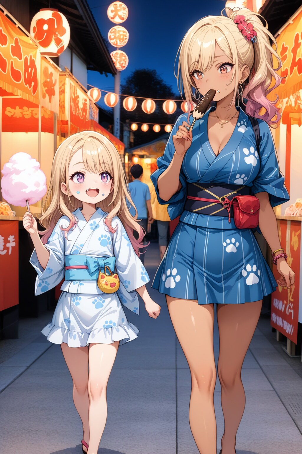 姉妹でお祭り | の人気AIイラスト・グラビア