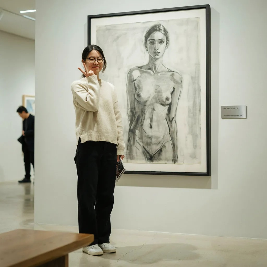 絵画とモデル