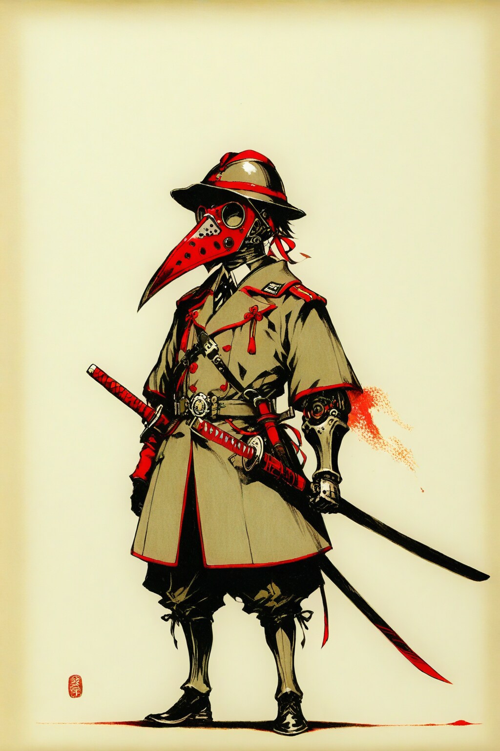 軍人木ノ葉天狗くん