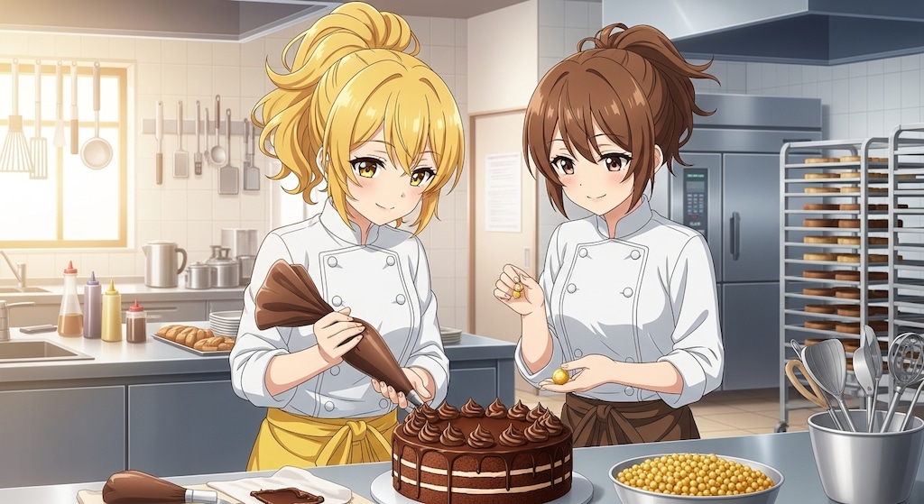 黄・茶ぽにちゃんのケーキ